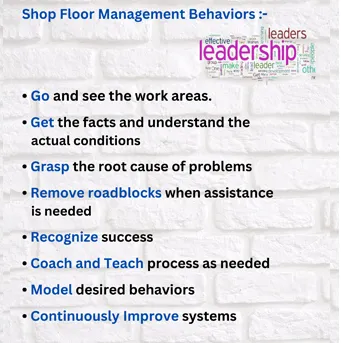 shop floor management behaviors
